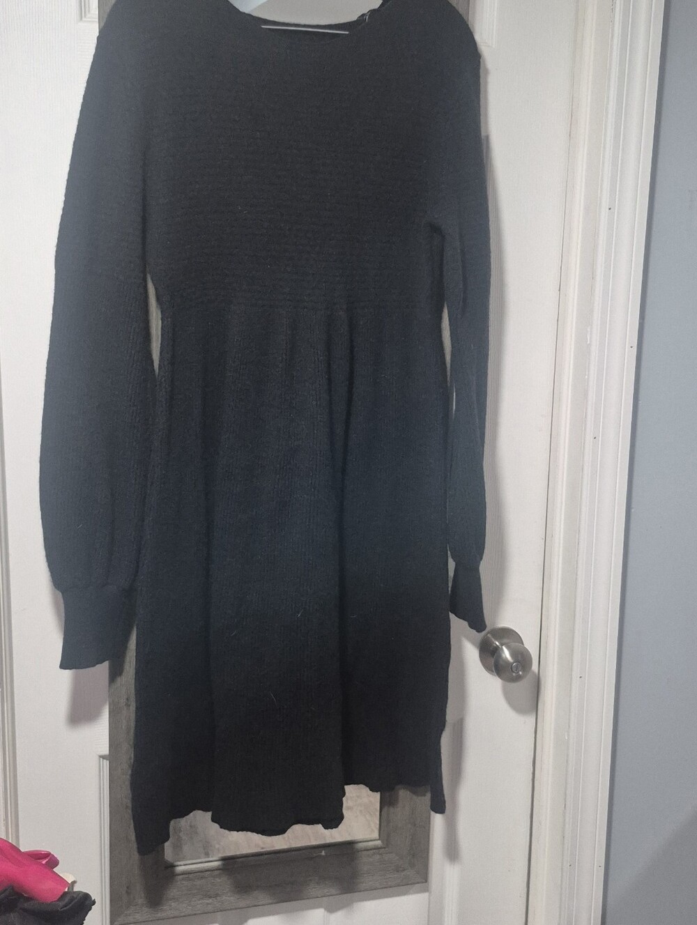 Amazon Black Long Sleeve Knit Dress